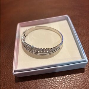 Elegant Silver Bangle Bracelet